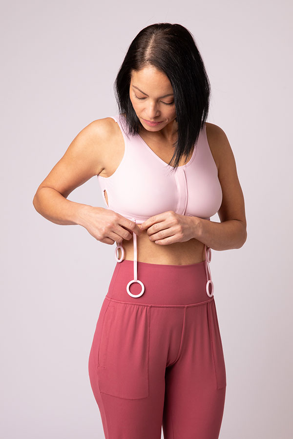 Post Mastectomy Nylon Knit Fiberfill Bra 36B Blush Beige 