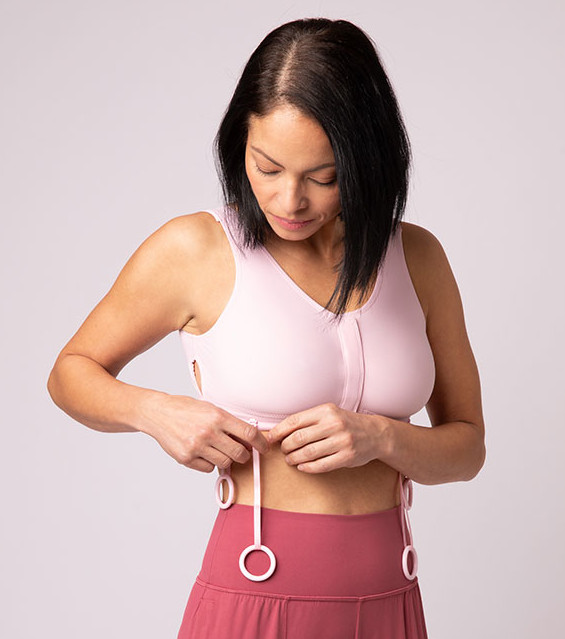 Masthead Pink - Our Elizabeth Pink Surgical Bra has side openings for JP  drains to exit! This prevents crimping and pinching and makes it much  easier to milk your drains! The adjustable