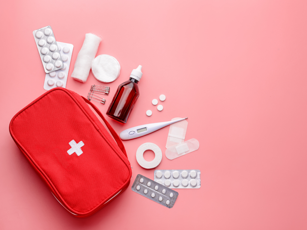 contents of a travel first aid kit